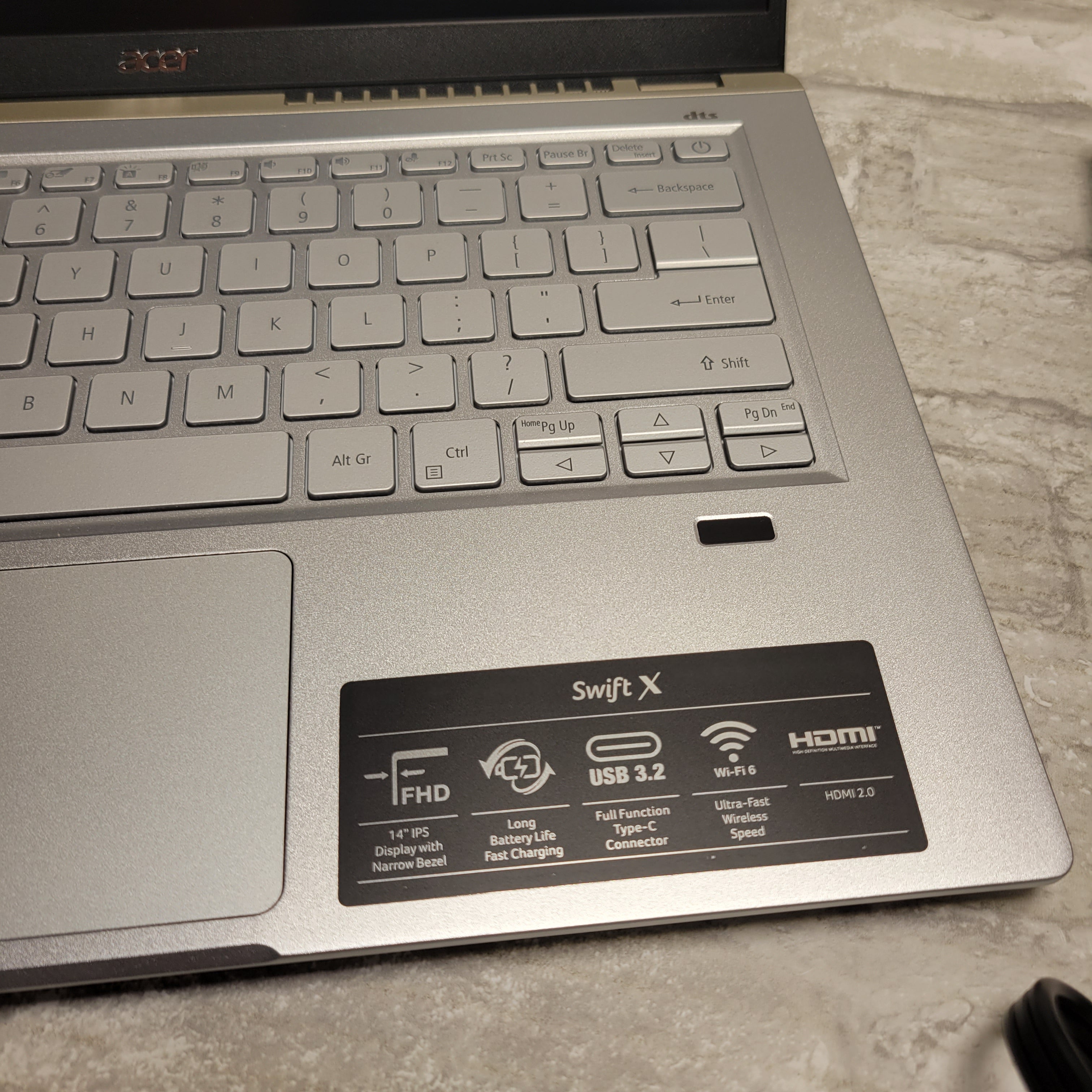 Acer Swift X SFX14-41G-R1S6 Creator Laptop (8100828938478)